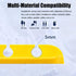 LXNIEPAN Clips5 Packs Home(7-5-3-2-1 Cable Holder Yellow Cable Management Cord Organizer Clips Silicone Self Adhesive