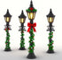 BILIJIN (4) Crown-Shaped Mini Street Lamp, Decorative Table Lamp, Mini Landscape for Christmas Decoration Micro