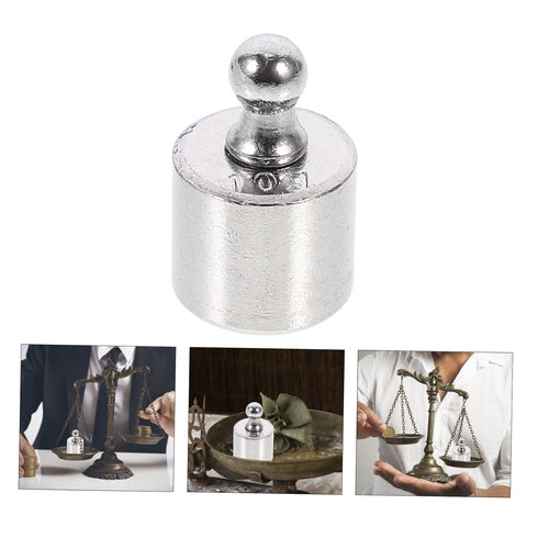 Hemoton 5pcs Balance Weights - 10 Gram Weight Plating Weight Steel Digital Scale Supplies for Teaching Prop Experiment