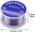 Solder Wire, Diameter Rosin Core Solder Wick for Electronic Electrical Soldering Repair (0.8mm, Net 50g)