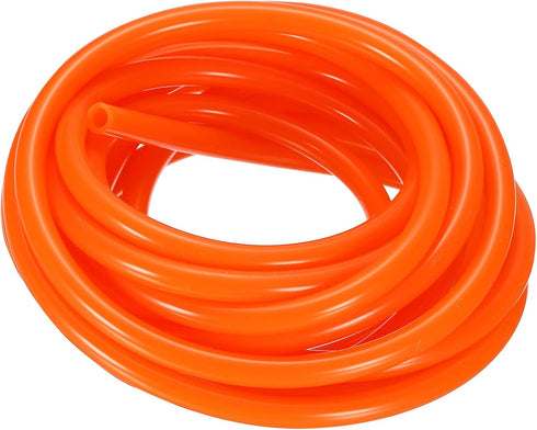 DMiotech 5/32" ID 1/4" OD 10 Feet Orange Silicone Tube, Industrial Tubing for Water Air Pump