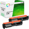 TCT Premium Compatible Toner Cartridge for HP 17A CF217A Black, 2-Pack for Laserjet Pro M102 Series Printers