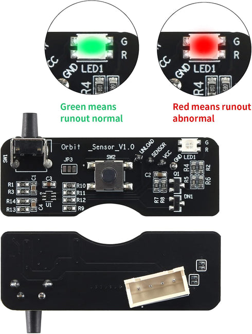 3D 1.75mm 2.5M 2.4 Bczamd Filament Runout Detect Sensor Kit for Printer Sherrpa Extruder Printing Material Break Module