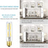 XININSUN T10 LED Bulb, 8W Dimmable Tubular Bulbs, 75-100 Watt Equivalent, 4000K Daylight, 850lm, Clear Glass, 3 Pack