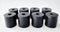 Multi Purpose Rubber Spacer 1 3/16 Inch OD x 3/8 Inch ID x 1 3/16 Inch Thickness, Black Neoprene Washers (8)