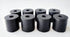 Multi Purpose Rubber Spacer 1 3/16 Inch OD x 3/8 Inch ID x 1 3/16 Inch Thickness, Black Neoprene Washers (8)