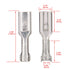 Baomain 0.11" Female Spade Crimp Terminal Wire Connector, Non Insulation, 2.8mm, Pack of 100
