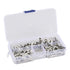 200 pcs 3 Value Non-Insulated Butt Connectors 22 to 18 16 to 14 12 to 10 AWG Butt Splice Connectors Tinned Splice Crimp Terminal