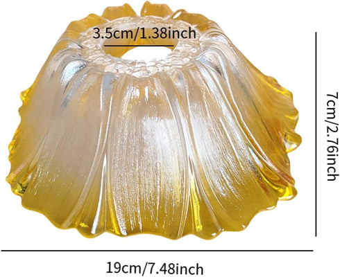 Baoblaze Glass Lampshade Replacement Flower Lamp Shade Decor Kitchen Fitting Hotel Wall Sconces Cover Bathroom