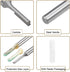 uxcell 4pcs Router Bit 1/4" Shank 1/8" Cutting Dia Single Straight Flute Carbide Tool for Woodworking Carpentry