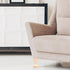 12x6cm 4pcs Set POPETPOP Wooden Rubber Sofa Legs Furniture Accessories, Solid Table Replacement Legs for Sofa, Tv