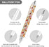 Cute Rooster Chickens Print Ballpoint Pen - Retractable Writing Pen Gift Set for Home Office (4PCS)