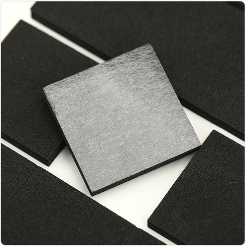 Adhesive Backed Foam Padding, 4 Inch Long x 4 Inch Wide x 1/4 Inch Thick, Foam Sheet for Furniture Cars Speakers