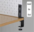 Desk Clamp 2Pcs, Pegboard Fixing Bracket for Desktop Accessories, Metal Organizer Bracket, Black