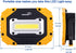 sunzone (2 Pack) Portable LED Work Light,AA Battery Powered Flood Lights,Super Bright Workshop Job Site Lighting