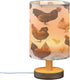 ALAZA Chicken Rooster Chick Hen Bedside Table Lamp with USB Port for Bedroom Nightstand Lamps Night Light Linen Fabric