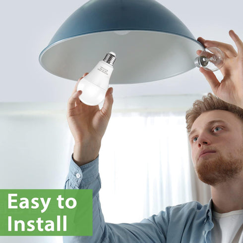 A21 LED Light Bulb, 150-200W Equivalent, 23W LED, 2500 Lumens, 3000K Warm White, 4 Packs