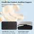 LELEBEAR Orthopedic Cushion, Seat Cushion for Truck Driver, Memory Foam L-Shaped Integrated Seat Cushions, Ergonomic
