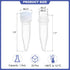 PATIKIL 1.5ml Plastic Cryogenic, 25Pcs Cryogenic Vial Screw Top Frozen Test Tube for Lab Laboratory Science, White Cap