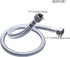 Braided Faucet Connector Supply Hose 1/2"-14NPSM Brass Nut X 3/8 Female Fitting Stainless Steel Lead-Free 20-Inch Long x 2 Pack by HOYOJU