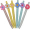 Maydahui 42PCS Little Daisy Shaped Rollerball Pens, Colorful Flower Pens with Black Gel Ink for Valentine's Day
