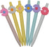 Maydahui 42PCS Little Daisy Shaped Rollerball Pens, Colorful Flower Pens with Black Gel Ink for Valentine's Day