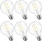 E ENERGETIC LIGHTING Dimmable LED Edison Light Bulb, G25 (G80) Globe Bulb, 60W Equivalent, 6-Pack