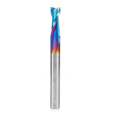 Amana Tool - 46102-K Solid Carbide Spiral Plunge Tool, 1/4 Dia, Spektra Extreme Coated