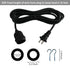 10 1 Pack E26 E27 Feet Waterproof Wire Electric Light Socket, Outdoor Black Plug in Pendant Light, Socket for Vintage