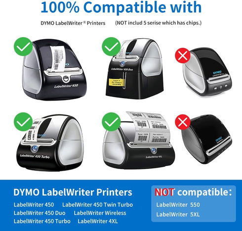 Label KINGDOM 30256 Paper Roll Replacement for Dymo Standard Large Shipping Labels 2-5/16'' x 4''