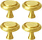 SANCHAKOU Dresser Handles Knobs 4 Pack Bedside Table Mushroom Handle Pure Copper Single