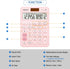 Pocket Small Size Desk Calculator, 12 Digit Large LCD Display, Basic Tax Function Handheld Calculator for Office
