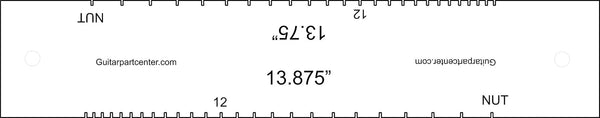 GPC Dual Scal Fingerboard Slotting Template - 13.75 & 13.875