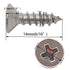 100pcs M4x14mm Stainless Flat Head Phillips Self-Tapping Wood Screws, 18-8 (304) Stainless Steel