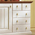 SKFGNX Hardware,A106 Simple Copper Color Wardrobe Drawer Hidden Button Bedside Table Cabinet Hanging Ring Single Hole