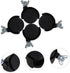 4pcs ABOOFAN Heater Caster Wheels Replacement Swivel Casters for Desk Chair Office Chair and Rolling Cart Abs Material
