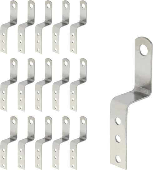 Geesatis 15PCS Right Angle Z Shaped Corner Bracket with Mounting Screws for
