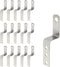 Geesatis 15PCS Right Angle Z Shaped Corner Bracket with Mounting Screws for