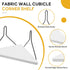 APUDWN 11.8 Inch Planter(White1 Fabric Wall Cubicle Corner Shelf with Hooks Wooden Triangular Cubicle Corner Shelf
