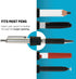 Retractable Pen Reel for Nurses, Teachers, Waitresses, Carpenters, Contractors & Pros (Abstract Design)