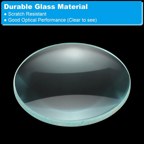 PATIKIL 4" (100mm) Focal Length Double Convex Lens, 3 Pack 50mm Diameter for Physics Experiment, Clear