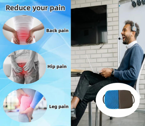 Gel Seat Cushion, Foldable Seat Cushion Comfortable Travel Seat Cushions Soft Breathable for Chair, Car, Plane Outdoor