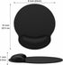 Ergonomic Mouse Pad with Wrist Rest Support, Memory Foam Computer Mouse Pad, Non-Slip Base, Black