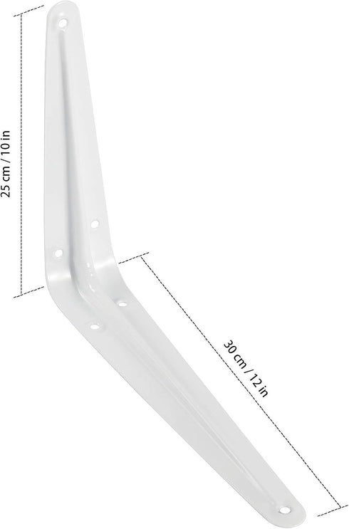 24 Pack 10 12 Inches KEILEOHO x Shelf Brackets, Heavy Duty Metal Wall Corner Angle Shelf Brackets with Screws, L