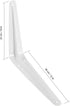 24 Pack 10 12 Inches KEILEOHO x Shelf Brackets, Heavy Duty Metal Wall Corner Angle Shelf Brackets with Screws, L