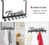 2 Pack Over The Door Hooks, Heavy Duty Towel Rack for Bathroom, Wall Mount Hanger with 14 Hooks for Towels