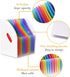 Lemical 2 Pcs Desktop Expanding File Holder with 13 Rainbow Pockets, High Capacity Accordion Document Storage