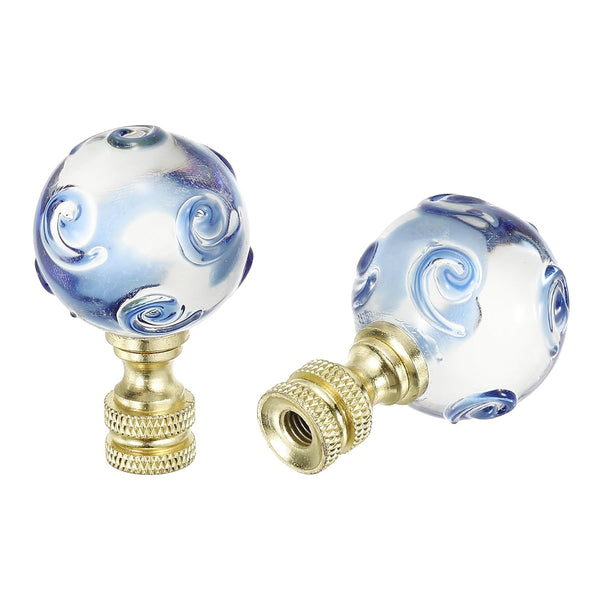 PATIKIL 1/4-27 Lamp Finial Cap for Lampshade Harp Top, 2Pcs Cap Nut Screw