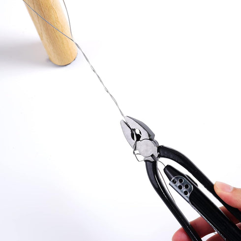 6 Inch Safety Wire Pliers, Heavy Duty Wire Twisting Tool with 25' Stainless Steel Wire for Aircraft Machinery Vehicles
