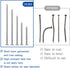 500PCS 1-1/4 In Hardware Nails, Galvanized Long Nails for Hanging Pictures and Woodworking, Suit for Drywall